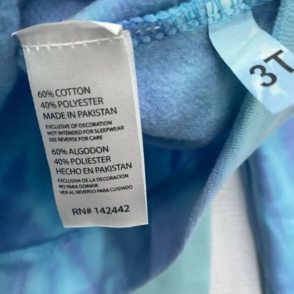 C&C CALIFORNIA 3T‎ Dreamer Blue Tie Dye Pullover Sweatshirt Pants Set